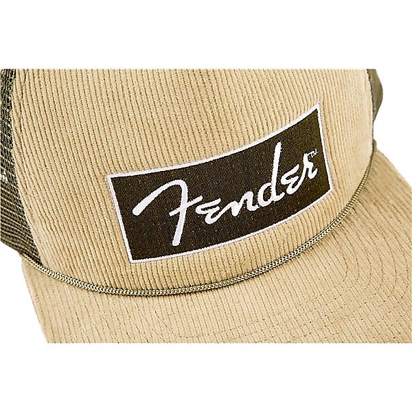 Fender Corduroy Trucker Cap, Olive Green, One Size 2016 image 3