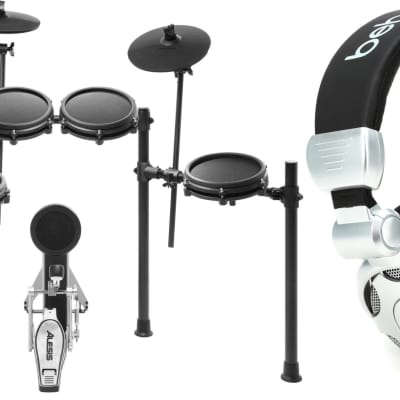 Alesis Nitro Mesh Electronic Drum Set  Bundle with Behringer HPX2000 High-Definition DJ Headphones image 1