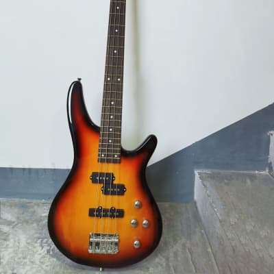 Glarry GIB Bass Guitar Full Size 4 String Sunset image 1