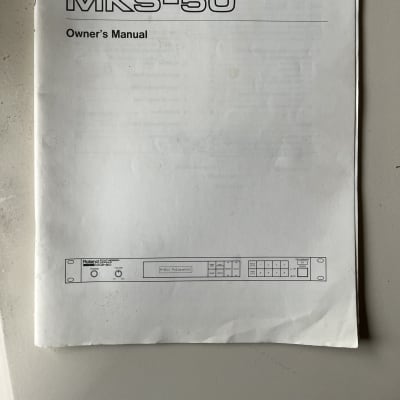 Roland MKS50 owners manual Mid-80s? - Paper