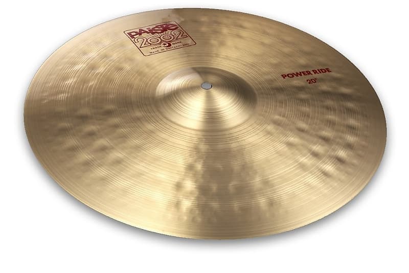 Paiste 20 Inch 2002 Series Power Ride Cymbal with Clean & Pingy Stick Sound (1062920) image 1
