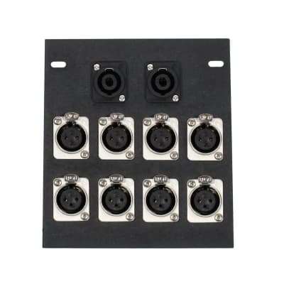 Elite Core Recessed Floor Box with 8 XLR & 2 Speakon Plugs FB8-SP image 2