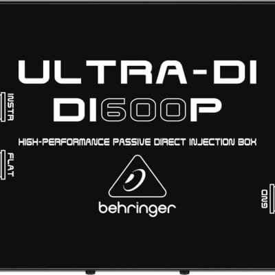 Behringer Ultra-DI DI600P 1-channel Passive Microphone / Instrument Direct Box image 1