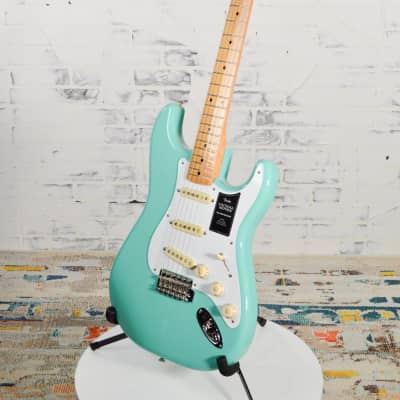 New Fender Vintera 50's Stratocaster Electric Guitar Seafoam Green w/Soft Case image 4