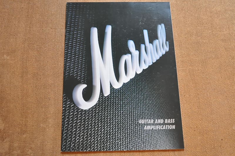 Marshall Marshall Amplifiers vintage catalog booklet Reverb