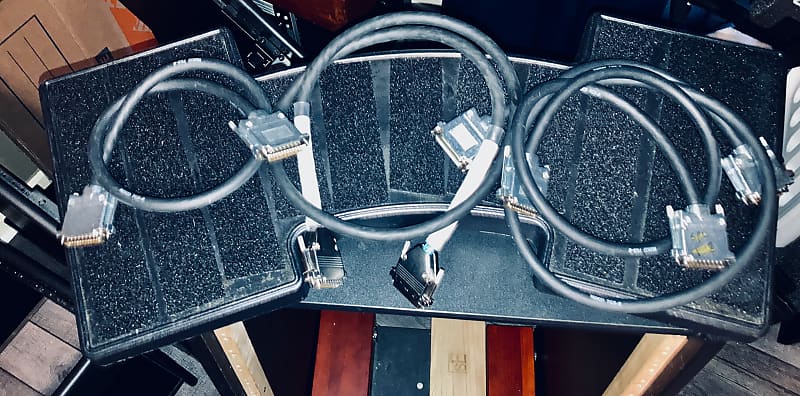 DB25 Cables lot of 4 Various DB25 cables 2018-2021 - BLACK | Reverb
