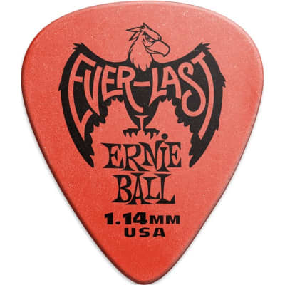 Ernie Ball 9194 Everlast Pick, 1.14mm, Red, 12 Pack for sale
