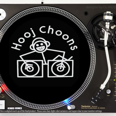 DJ Industries Hooj Choons - DJ slipmat for vinyl LP record player turntable