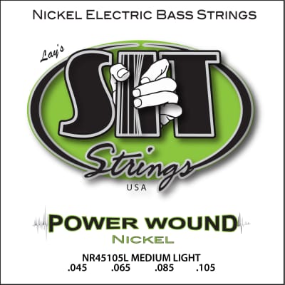 SIT NR545125L Power Wound Nickel 4-String Electric Bass Strings - Light (45-105) image 1