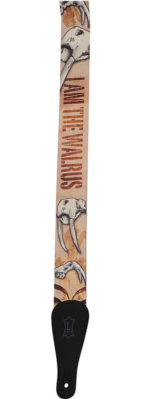 Levys MPL2-001 2-inch Polyester Guitar Strap -  I Am The Walrus image 1