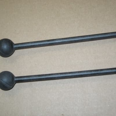 new old stock Gambal Manufacturing GPMR (UG13GPMRX) Percussive Keyboard Mallets (for xylophones and glockenspiels) Black Hard Rubber Ball Heads with Black Synthetic Shafts (with original packaging) from 1990s to early 2000s image 7