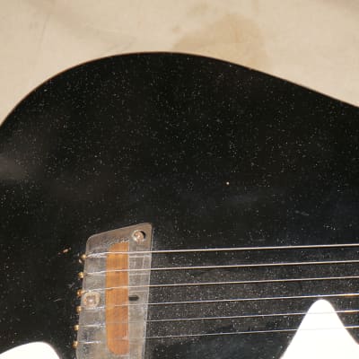 Silvertone ( Danelectro ) Model 1448 Guitar Sparkle Black image 3