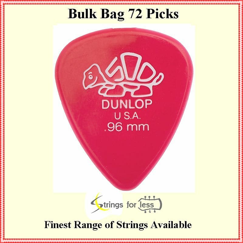 Dunlop 41R.96 Derlin Dark Pink  .96 mm, 72 picks  Bulk Bag Guitar Picks image 1