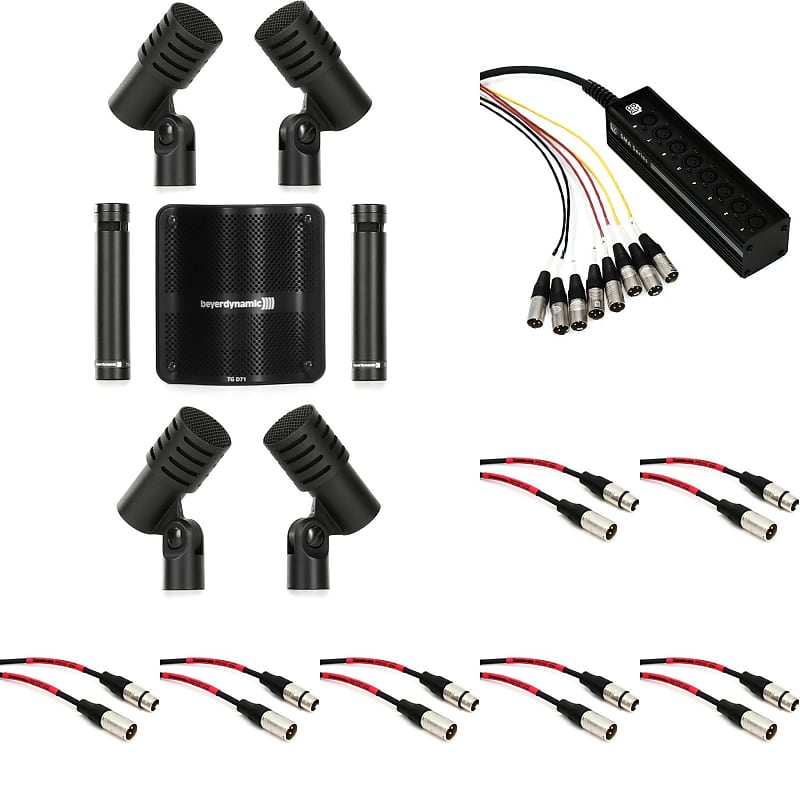 Beyerdynamic TG Drum Set Pro Medium Drum Microphone Kit with Reverb