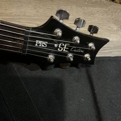 PRS SE Custom 22 Flamed Top Electric Guitar Black w Case image 9