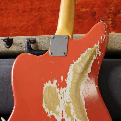 Vintage Fender Jaguar 1965 Fiesta Red Custom Colour L Plate image 11