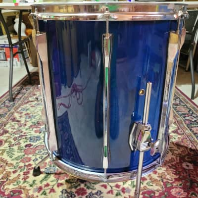 Pearl MLX All Maple 16"X16" Floor Tom Sheer Blue 80's to 90's Sheer Blue image 6