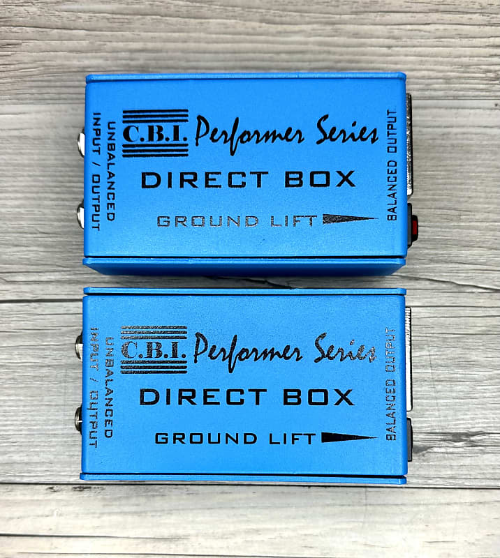 C.B.I. Cables Performer Series Direct Box with Ground Lift Reverb