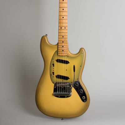 Fender  Mustang Solid Body Electric Guitar (1979), ser. #S 823784, original black tolex hard shell case. image 1