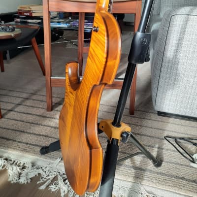 MARLEAUX CONTRA 4 STRING SEMI ACOUSTIC BASS GUITAR NOV/2019 OLD VIOLIN, AGED image 5