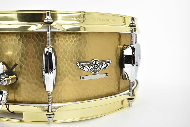 Used Tama STAR RESERVE HAND HAMMERED BRASS 5.5 Snare Drums 14 Snare Drums