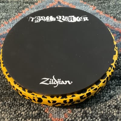 Zildjian Travis Barker Practice Pad - 6 inches, Orange Cheetah Print image 2
