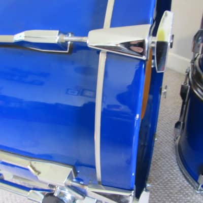Pearl Session Elite Drum Kit Blue Lacquer 22/12/13/16 image 22