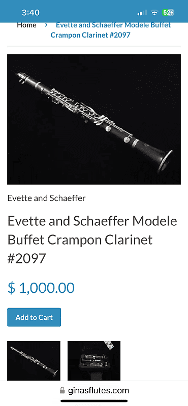 Evette & Schaeffer Buffet Crompon 70's clarinet | Reverb Evette & Schaeffer Buffet Crompon 70's clarinet | Reverb