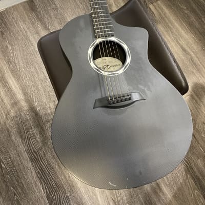 Composite Acoustics OX RAW ELE Acoustic-Electric Guitar Black Carbon Fiber for sale
