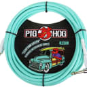 Pig Hog Seafoam Green Instrument Cable with Angled End 20 Foot