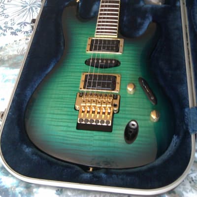 Ibanez S1540 Prestige S-series guitar 2002 Trans-turquoise