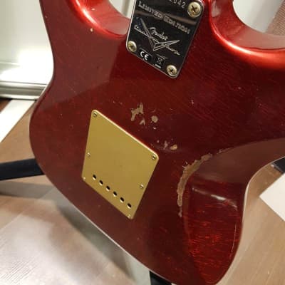 Fender Custom Shop Limited Edition Stratocaster Roasted "Big Head" Relic Aged Candy Apple Red image 18