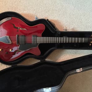 Moffa Arch Lorraine Electric Archtop Guitar - MINT - Red Violin Style Finish image 8
