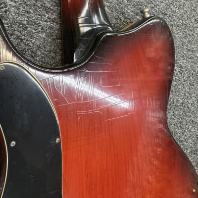 Mosrite Brass Rail 70s Red Burst image 22