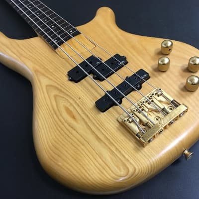 Kawai Rockoon w/Schaller RB Fretless Bass Guitar 1989 Natural image 1