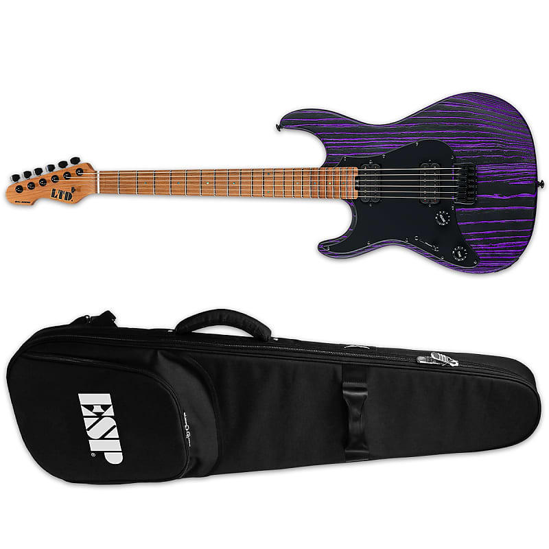 ESP LTD SN-1000HT LH Purple Blast Left-Handed Electric Guitar + ESP TKL Gig Bag - NEW image 1
