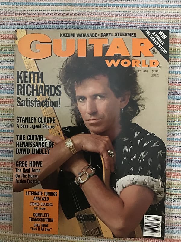 Guitar World Magazine Back Issue December 1988: Keith | Reverb