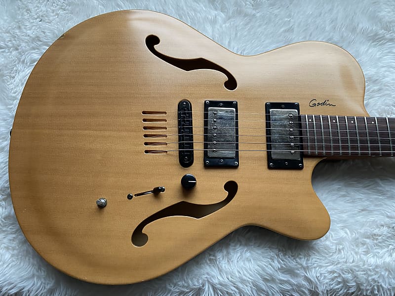 Godin Flat five - Natural spruce | Reverb