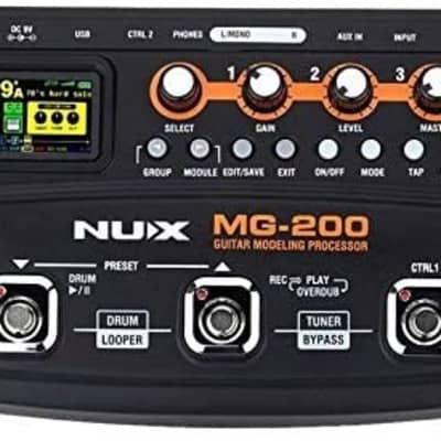 NUX MG-200 Guitar Modeling Processor Guitar Multi-Effects Processor With 55 Effect Models image 3