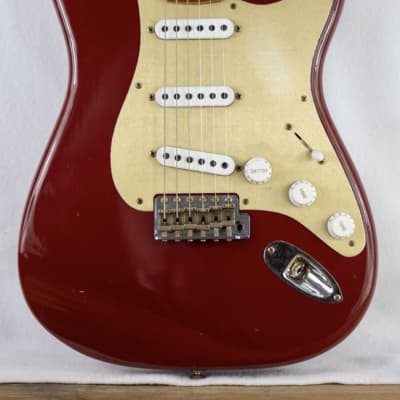 Fender Custom Shop Limited Edition 1954 Roasted Stratocaster Journeyman Relic Roasted Maple Fretboard Cimarron Red image 3