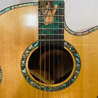 Blueberry Handmade Grand Concert Acoustic Guitar image 9