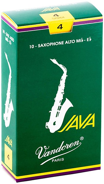 Vandoren SR264 Java Series Alto Saxophone Reeds - Strength 4 (Box of 10) image 1