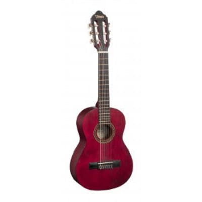 Valencia 200 Series | 1/4 Size Classical Guitar | Transparent Wine Red for sale