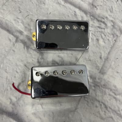 Unknown Humbucker Pickup Set with Chrome Covers image 1