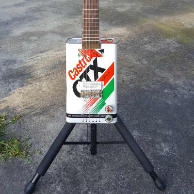 Castrol Classic oil can guitar