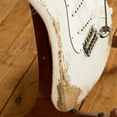Fender Custom Shop '60 Strat Heavy Relic Rosewood Olympic White image 6