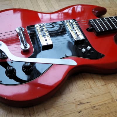 Johnny Guitar (Samick/Hondo) GOLDFOILS SG-style guitar ~1974 image 4