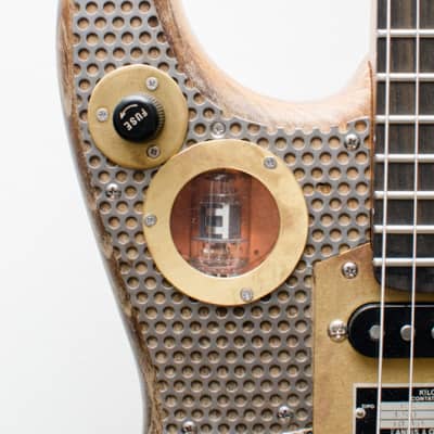 2015 Paoletti Stratospheric Steampunk Wine electric guitar custom handwound strat pickups image 16