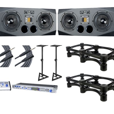 ADAM A77X L/R Pair + Central Station PLUS + Stands +