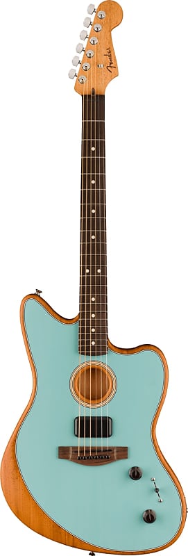 Fender Acoustasonic Player Jazzmaster Electric Guitar, Rosewood  Fingerboard, Ice Blue